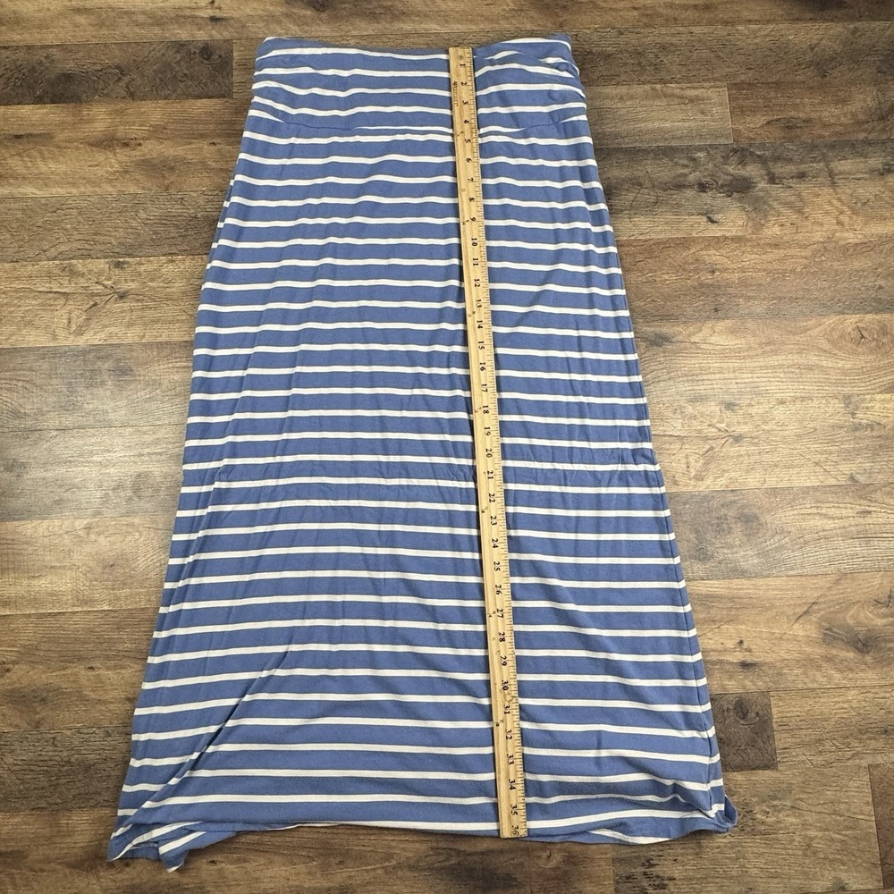 The North Face Women's Blue Stripe Stretch A-Line Ava Maxi  Skirt M - Picture 4 of 8
